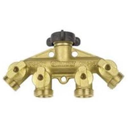 Gilmour Gilmour Mfg Brass 4-Way W/Shut-Off 44GF 2089837